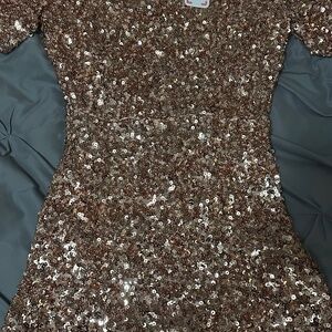 Gold Sequin Dress